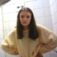 A hidden camera in an Eastern-European student restroom records 2 different girls shitting while sitting on a toilet. Audio is somewhat muffled, but some farts are heard in the second scene. Presented in 720P HD. About 7 minutes.